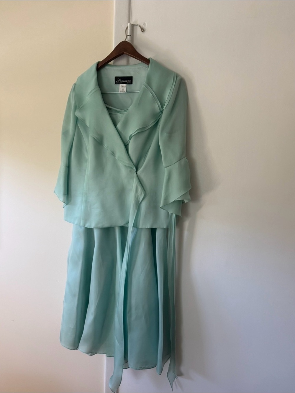 Frascara Mint Aqua Suit Dress - Size 12